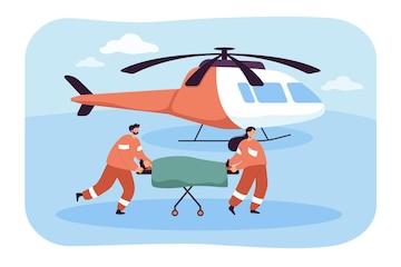 Ambulância Aérea Evacuação Médica De Emergência